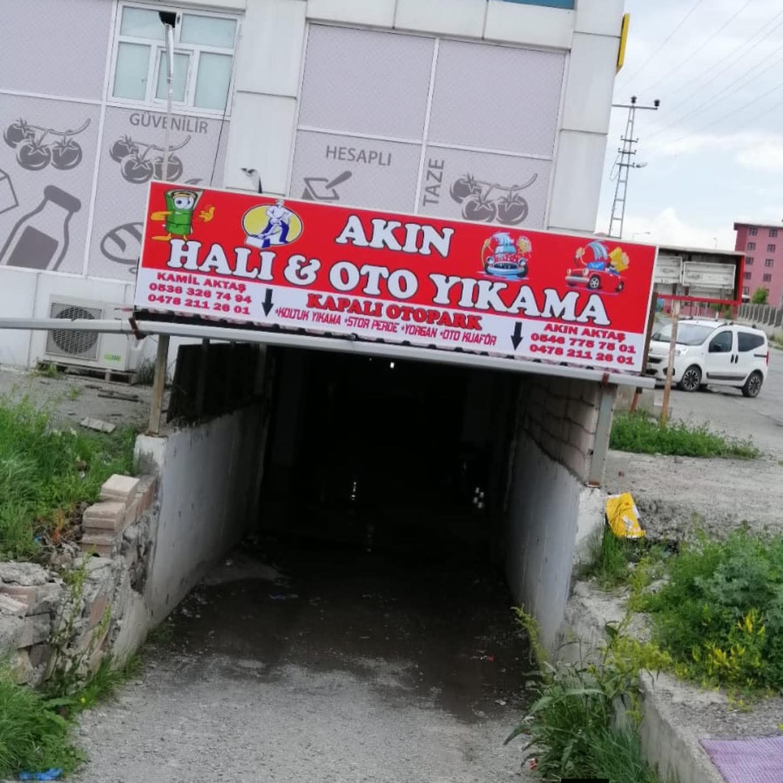 Akın Halı & Oto Yıkama — Tabela uygulaması