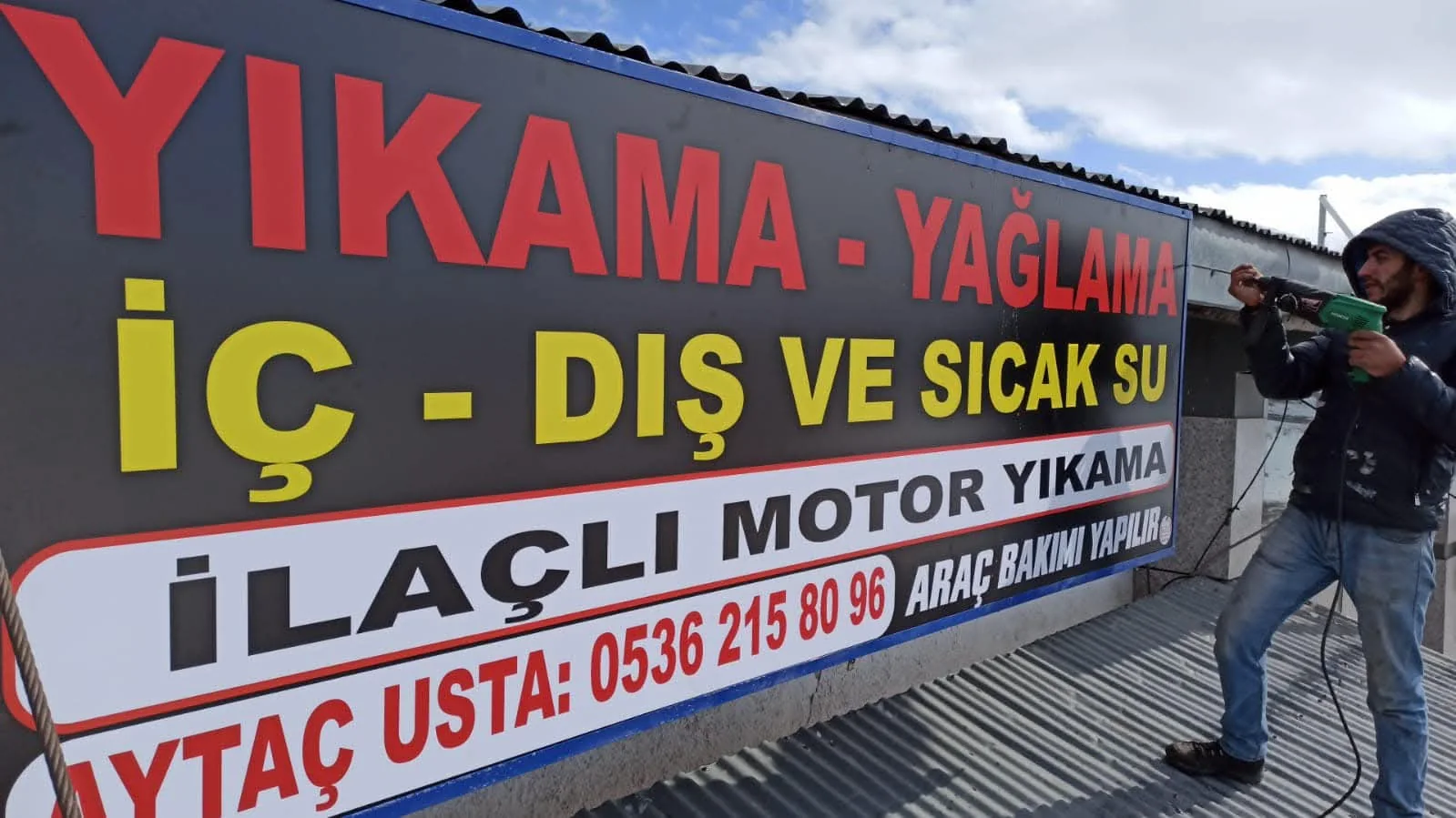 Aytaç Usta Oto Yıkama — Tabela uygulaması