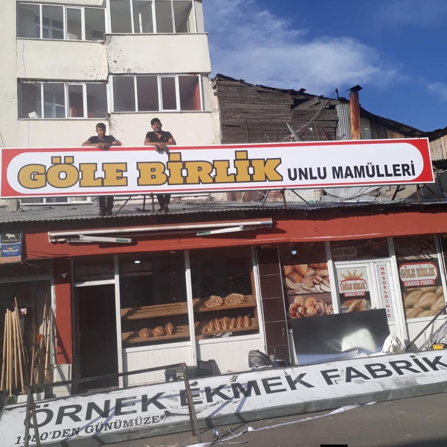 Göle Birlik Unlu Mamulleri — Tabela ve dijital baskı