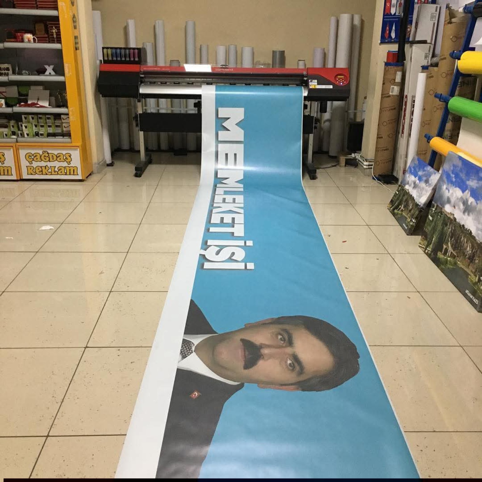 Seçim afişi üretimi — Dijital baskı
