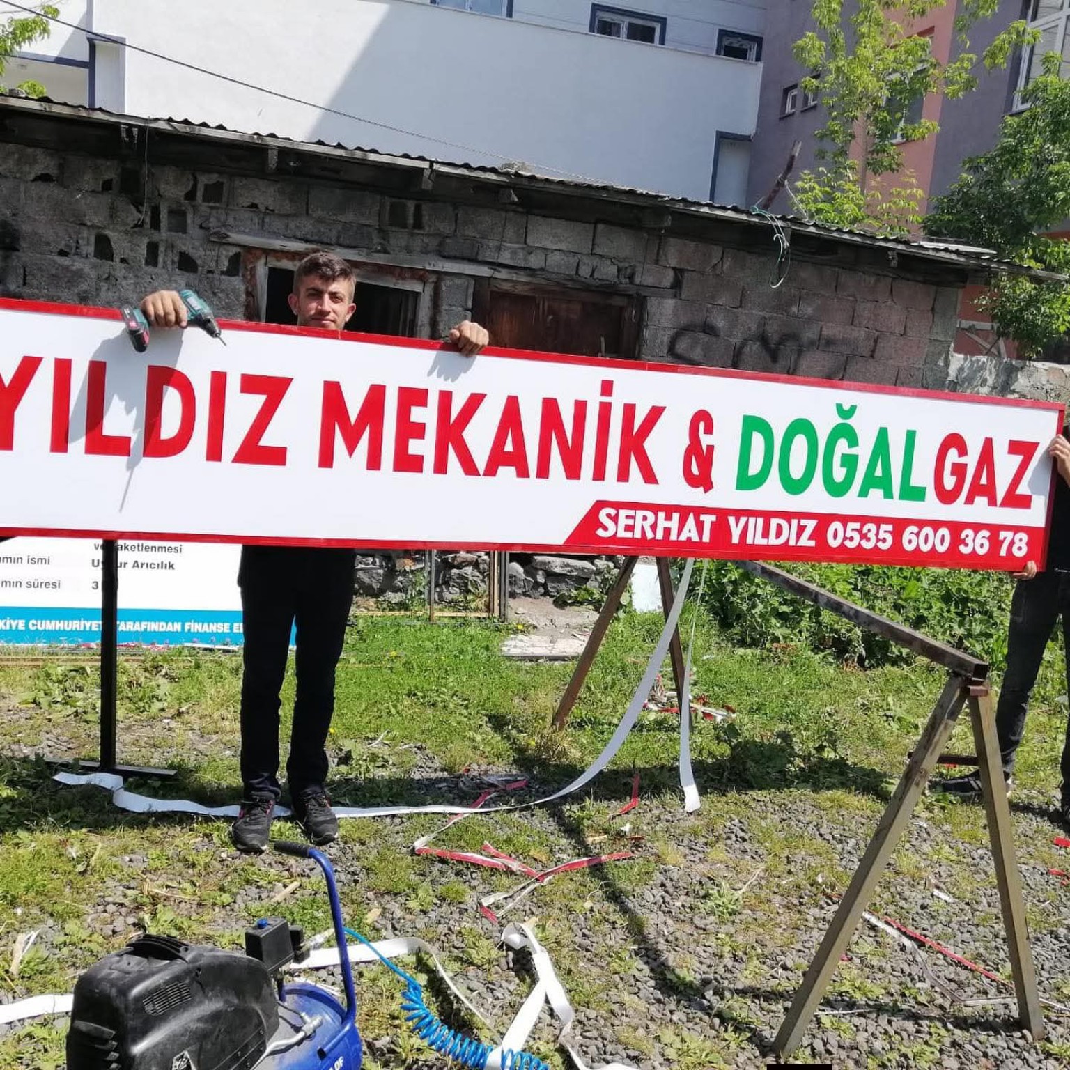 Yıldız Mekanik & Doğal Gaz — Tabela ve dijital baskı